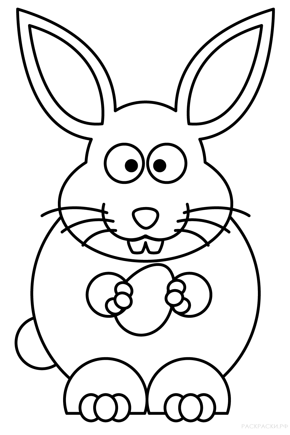 Раскраска Пасхальный кролик 7